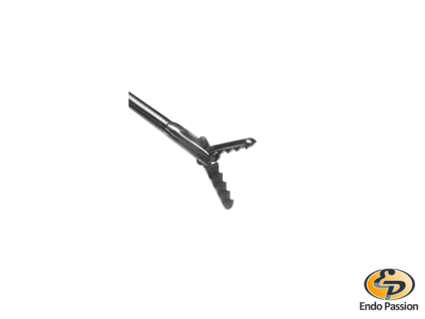 Alligator grasping forceps, conical jaw, flexible, double action